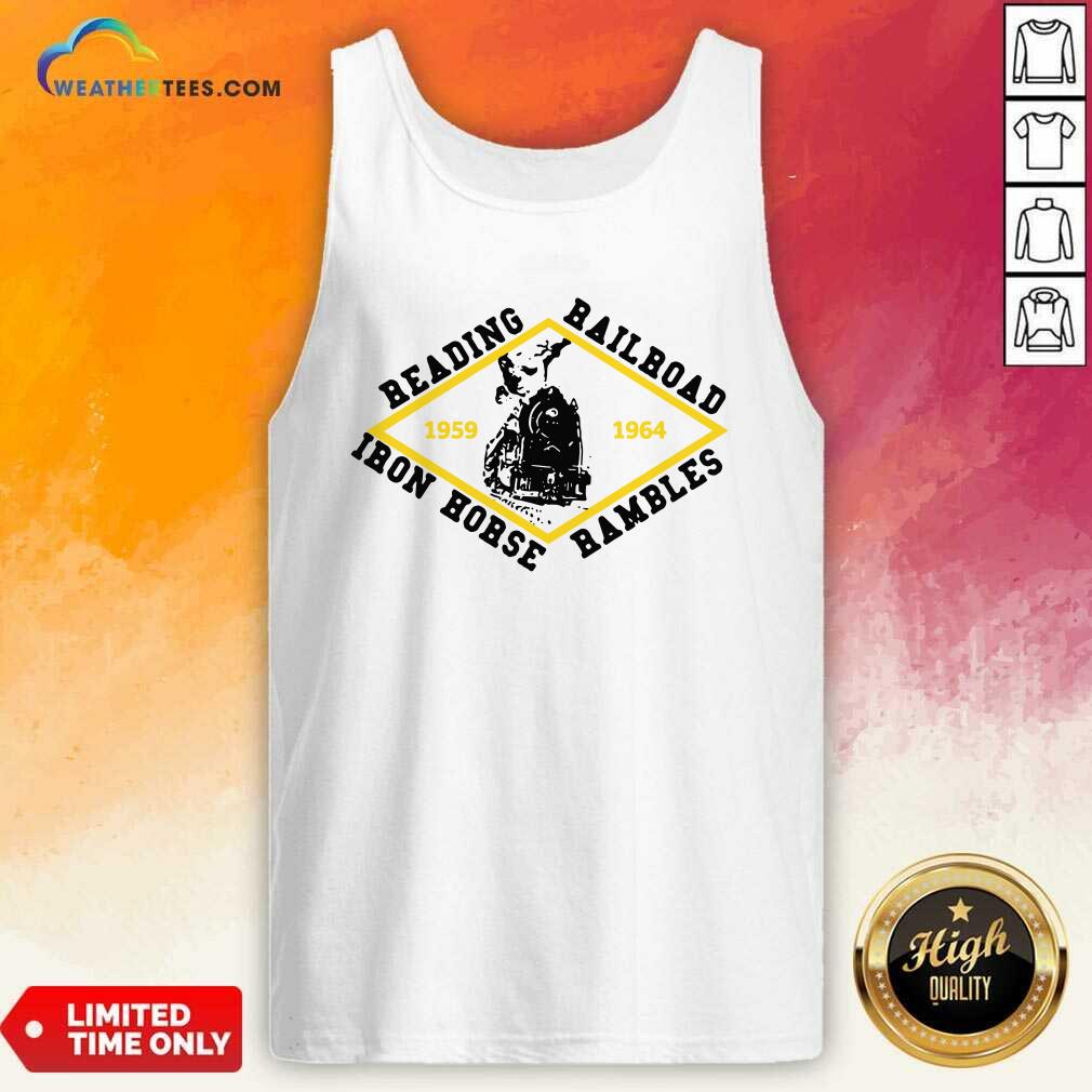 Hot Reading Railroad Iron Horse Rambles 1959 1964 Logo Shirt - Image 3