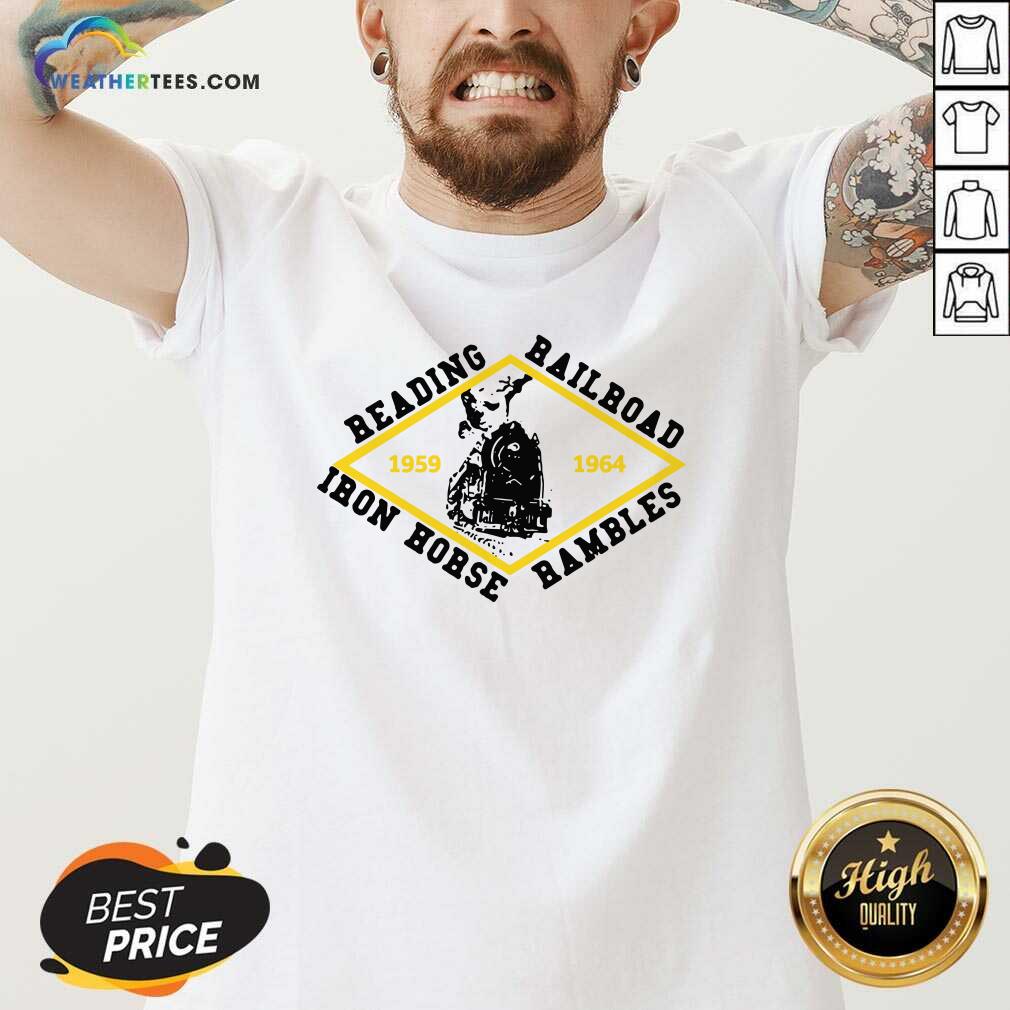 Hot Reading Railroad Iron Horse Rambles 1959 1964 Logo Shirt - Image 2