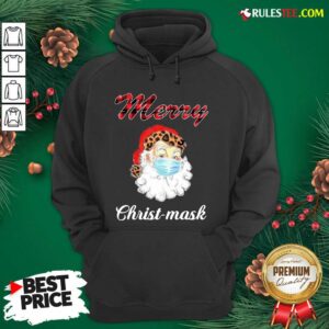 Alternative view of Hot Santa Claus Face Mask Merry Christmas 2020 Shirt