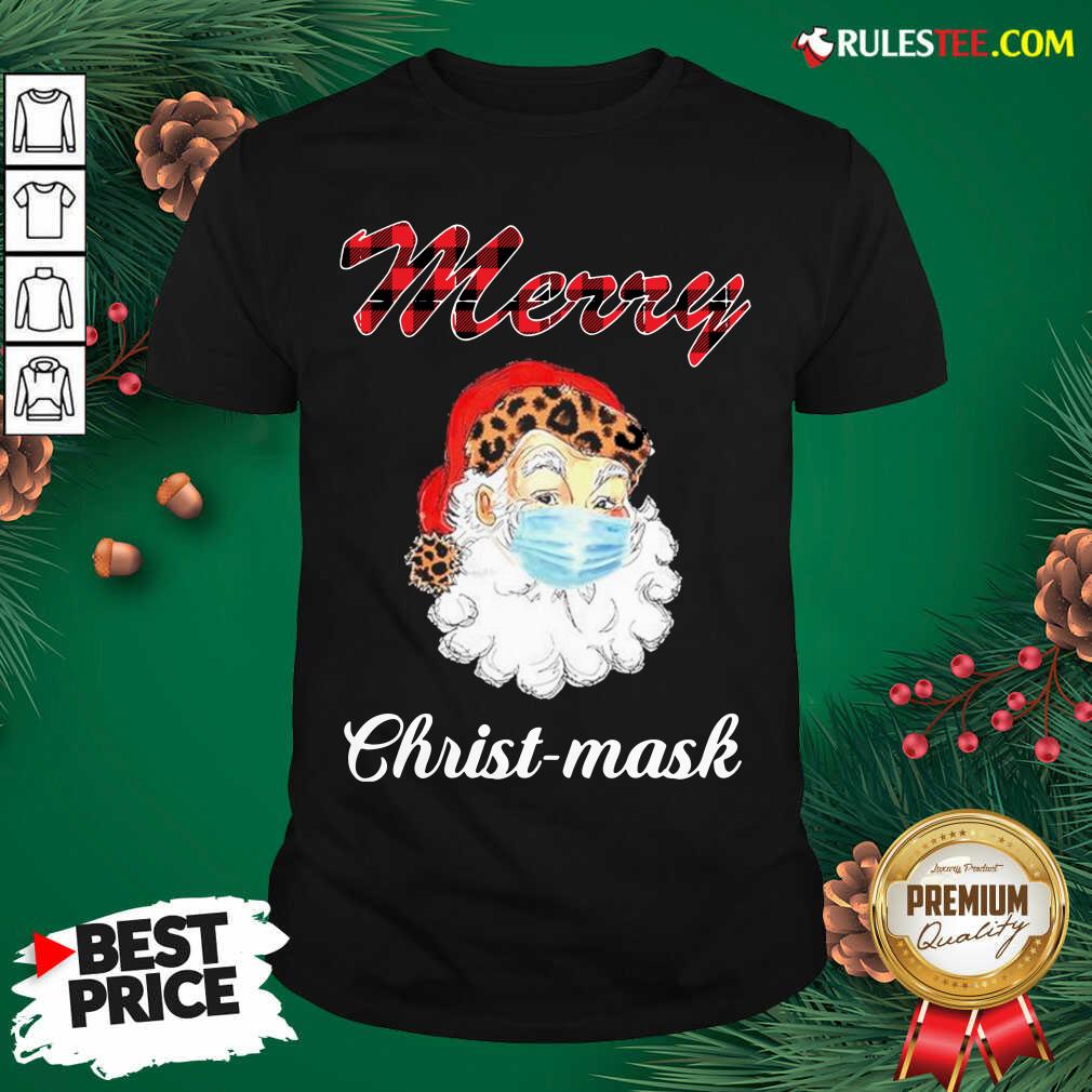 Hot Santa Claus Face Mask Merry Christmas 2020 Shirt