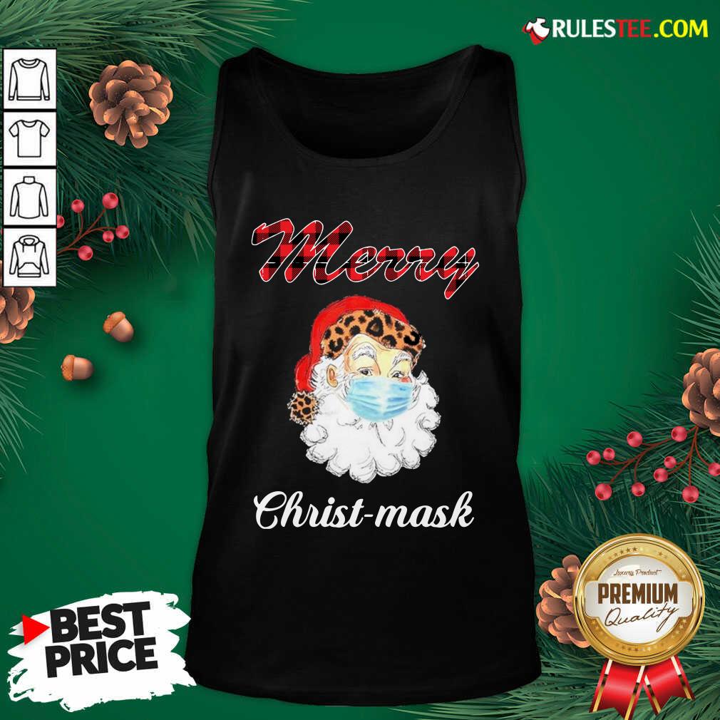 Hot Santa Claus Face Mask Merry Christmas 2020 Shirt - Image 4