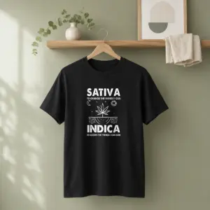 Hot Sativa To Change The Things I Can Indica To Accept The Things I Can Not Shirt