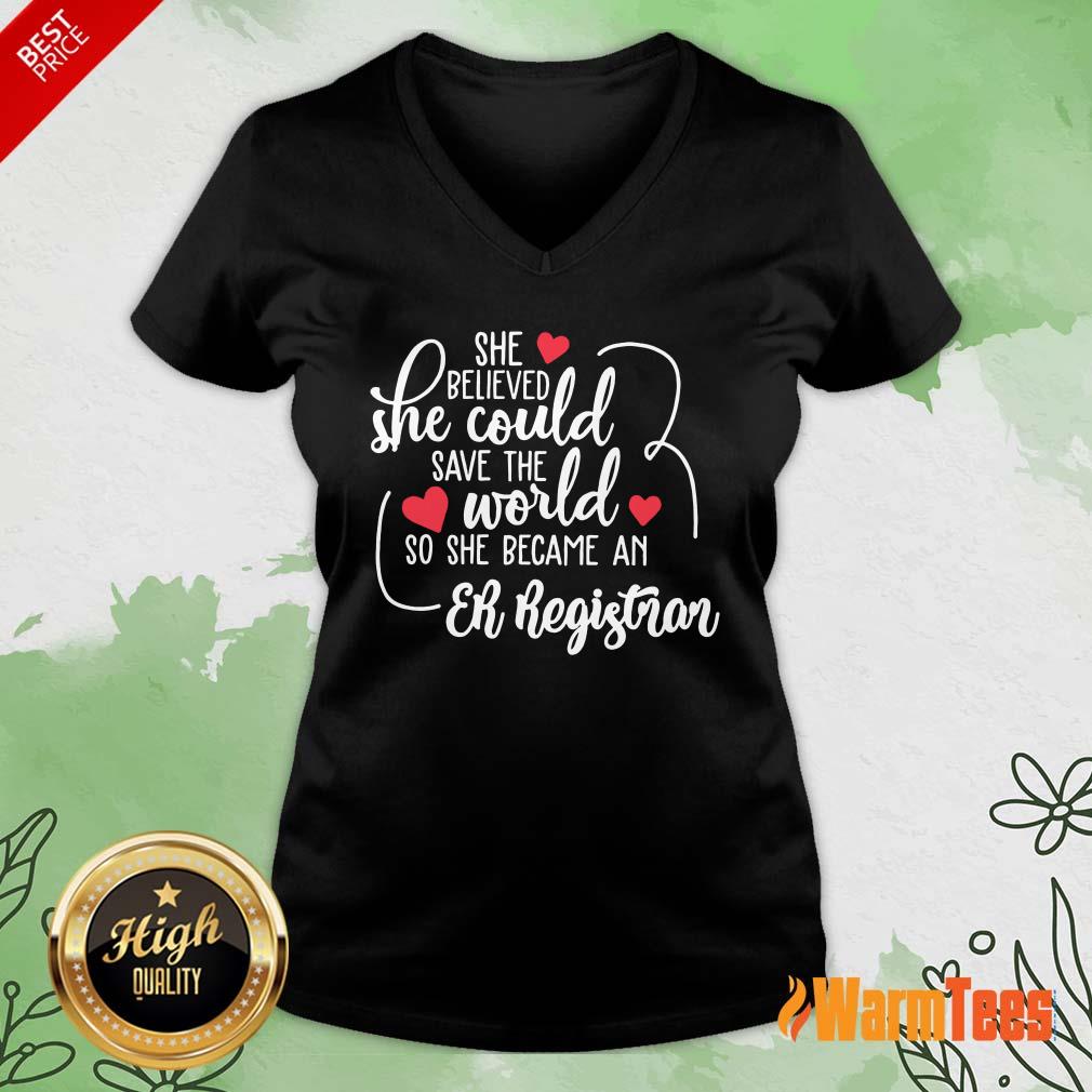 Hot She Could Save The World So She Became A Er Registrar Shirt - Image 5