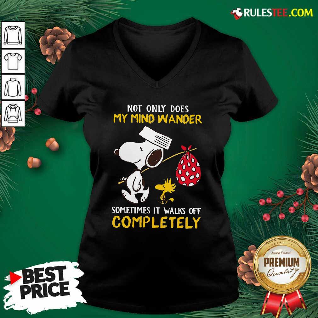Hot Snoopy And Woodstock Not Only Does My Mind Wander Completely Shirt - Image 3