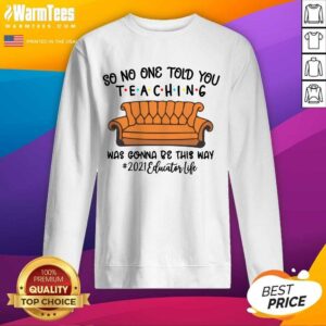 Alternative view of Hot So No One Told You Teaching Was Gonna Be This Way 2021 Educator Life Shirt