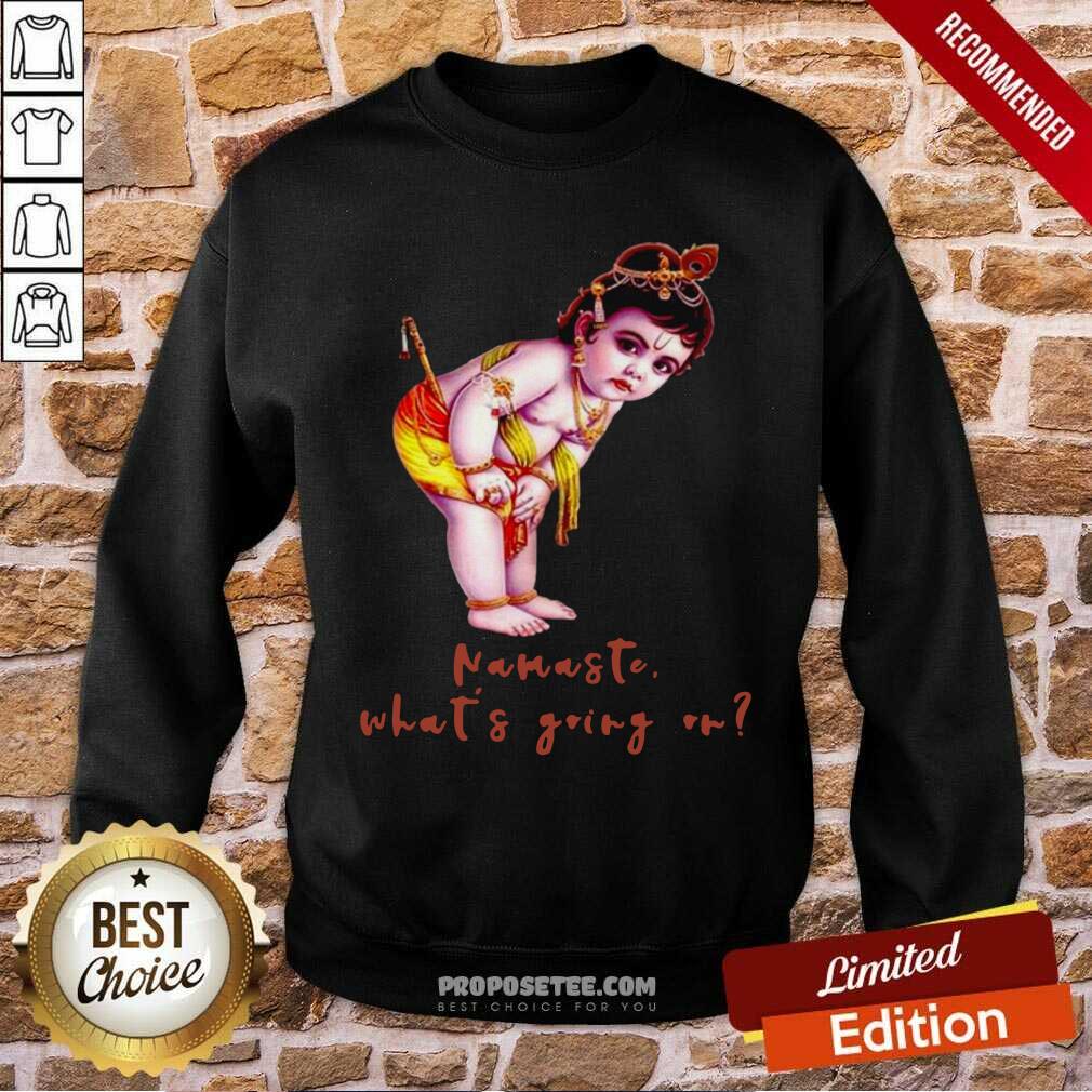 Hot Spiritual Hindu God Krishna Meditation Shirt - Image 5