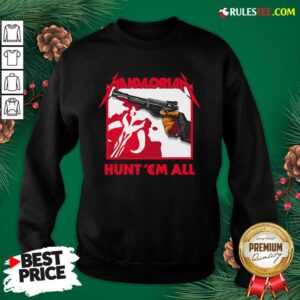Alternative view of Hot Star Wars The Mandalorian Hunt Em All Shirt