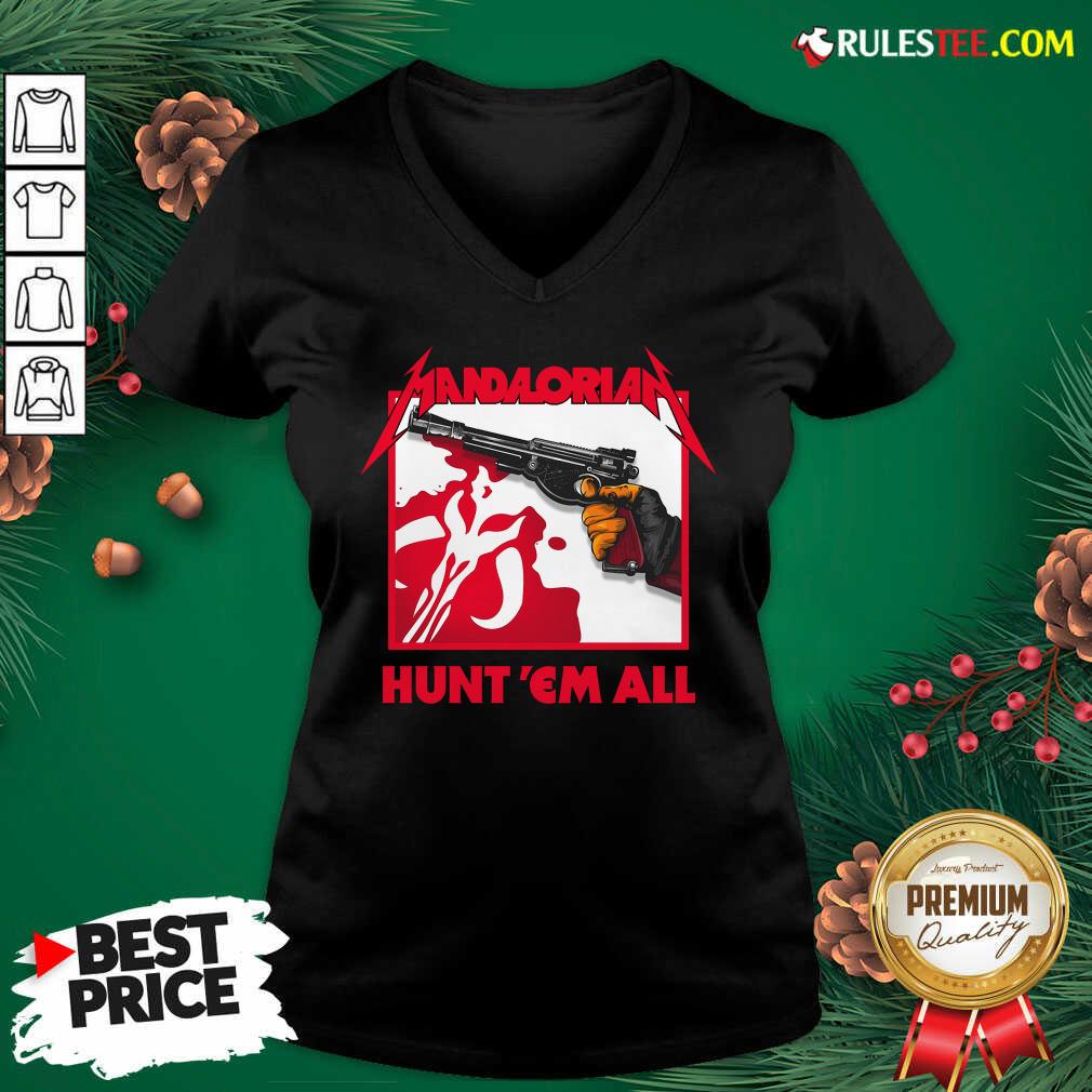 Hot Star Wars The Mandalorian Hunt Em All Shirt - Image 4