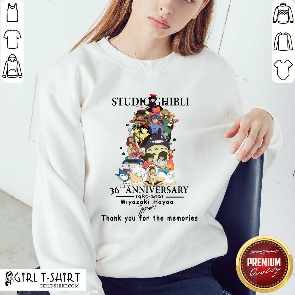 Hot Studio Ghibli 36th Anniversary Thank You For The Memories Signatures Shirt - Image 4