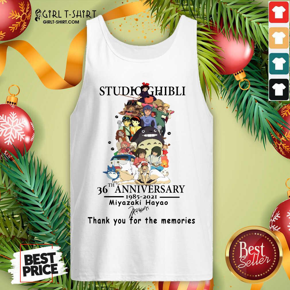 Hot Studio Ghibli 36th Anniversary Thank You For The Memories Signatures Shirt - Image 3
