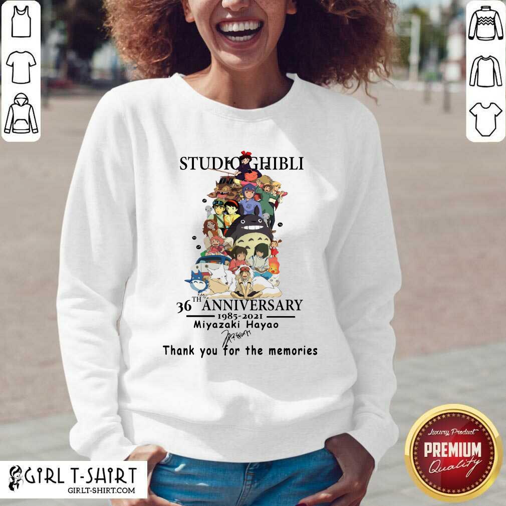 Hot Studio Ghibli 36th Anniversary Thank You For The Memories Signatures Shirt - Image 2