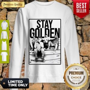 Alternative view of Hot The Golden Girl Mashup Minor Threat Stay Golden Shirt