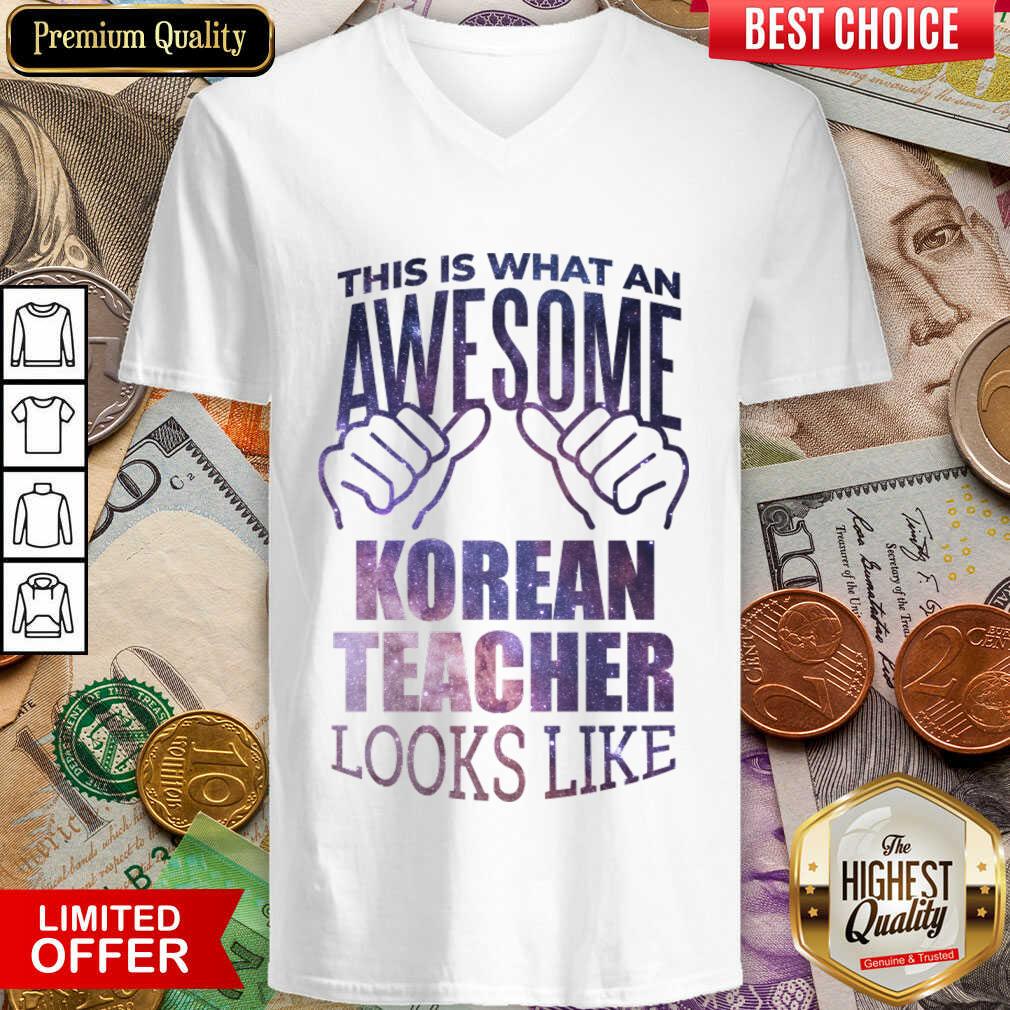 Hot This Is What An Awesome Korean Teacher Look Like Shirt - Image 2