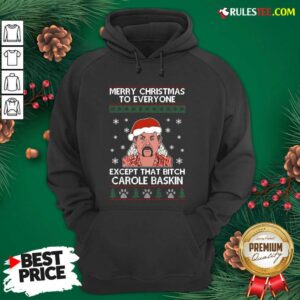 Alternative view of Hot Tiger King Joe Exotic Merry Christmas To Everyone Except That Bitch Carole Baskin Ugly Christmas Shirt