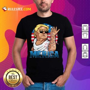 Hot Trump America Flag 4th Of July Shirt