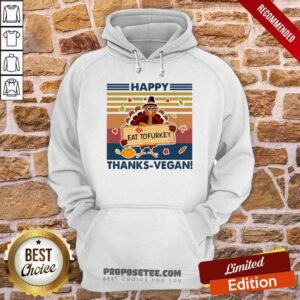 Alternative view of Hot Turkey Happy Thanks-Vegan Turkey Vintage Retro Shirt