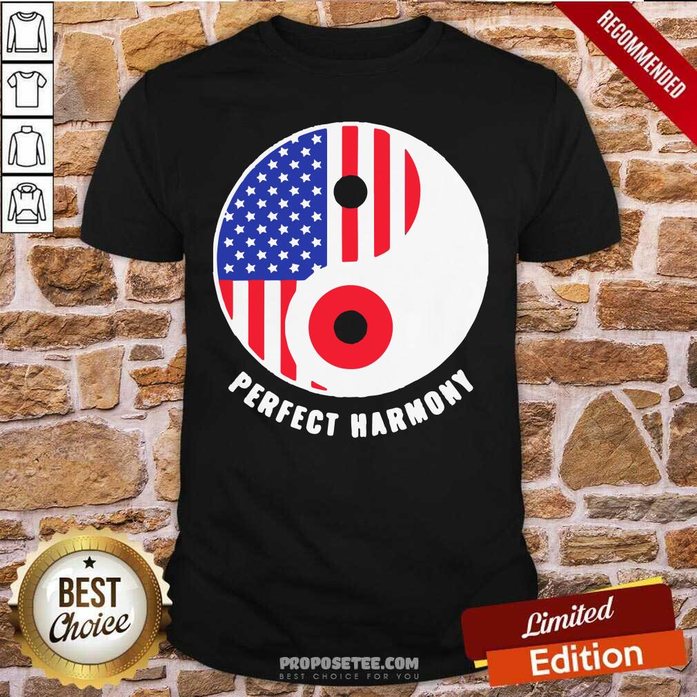 Hot USA Japan Ying Yang Heritage For Proud Japanese American Flag Shirt