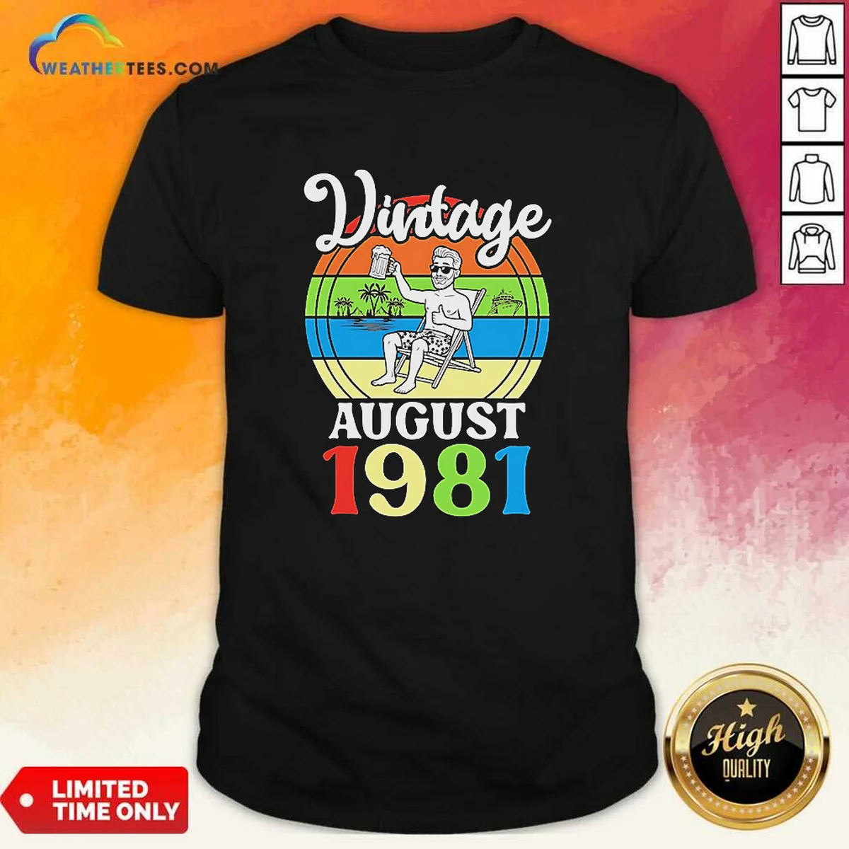 Hot Vintage August 1981 Shirt