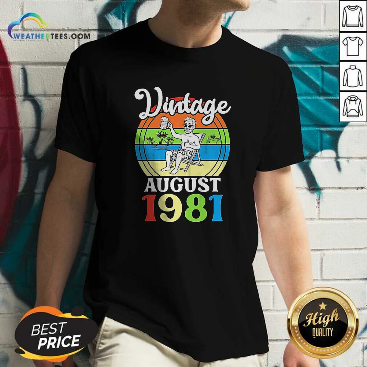 Hot Vintage August 1981 Shirt - Image 2