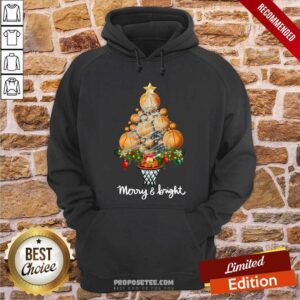 Alternative view of Hot Volleyball Merry And Bright Christmas Tree Shirt