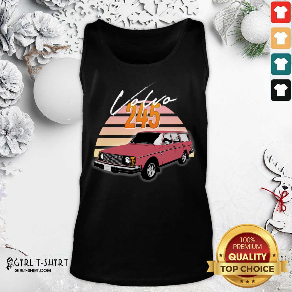 Hot Volvo 240 245 Retro Wagon Design Shirt - Image 3