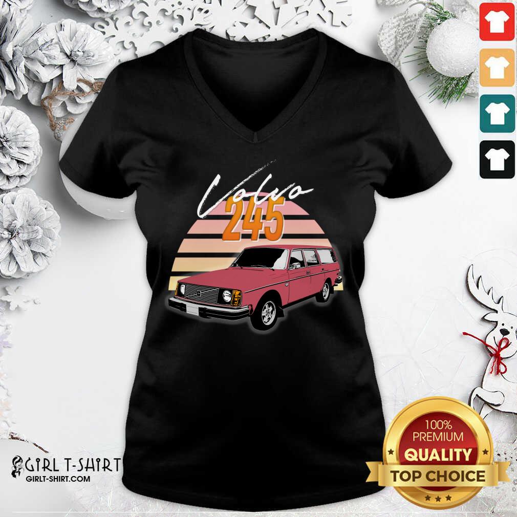 Hot Volvo 240 245 Retro Wagon Design Shirt - Image 2