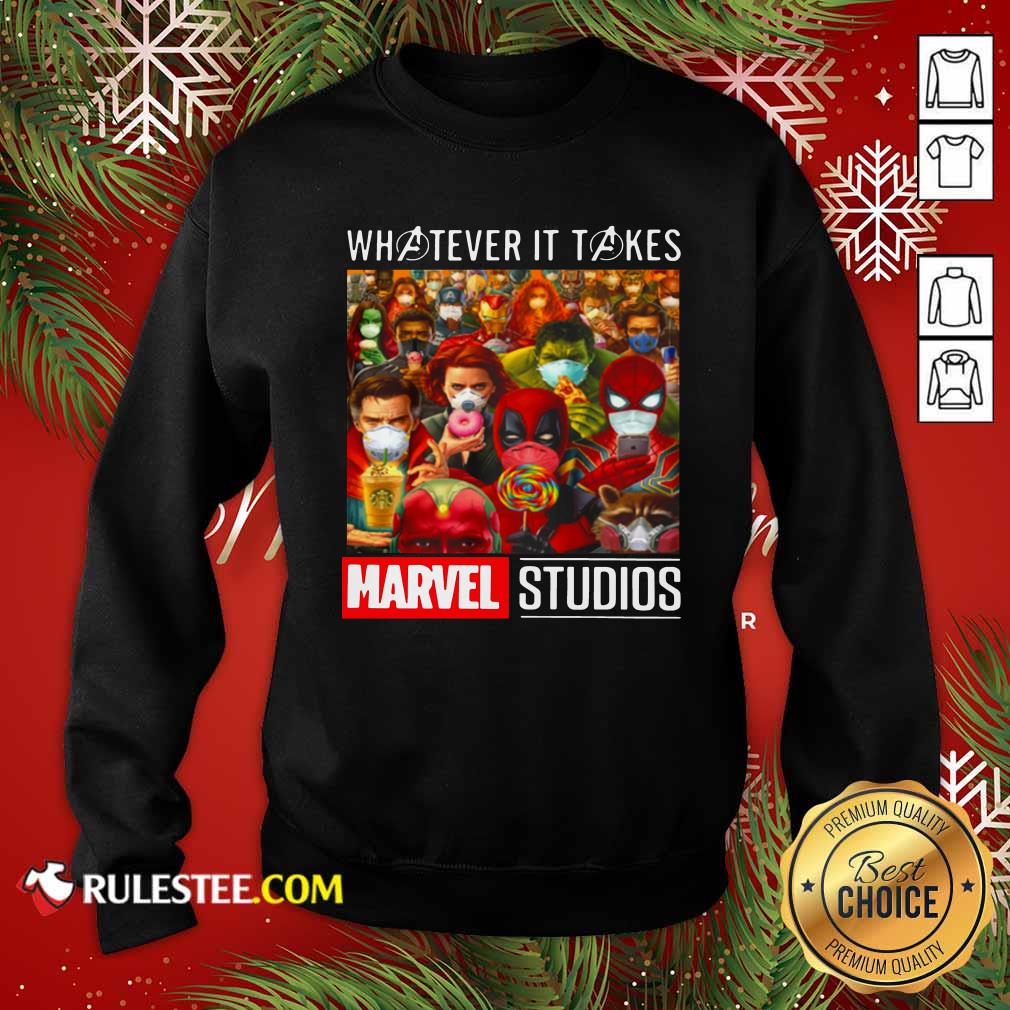 Hot Whatever It Takes Marvel Studios Avengers Face Mask Shirt - Image 5