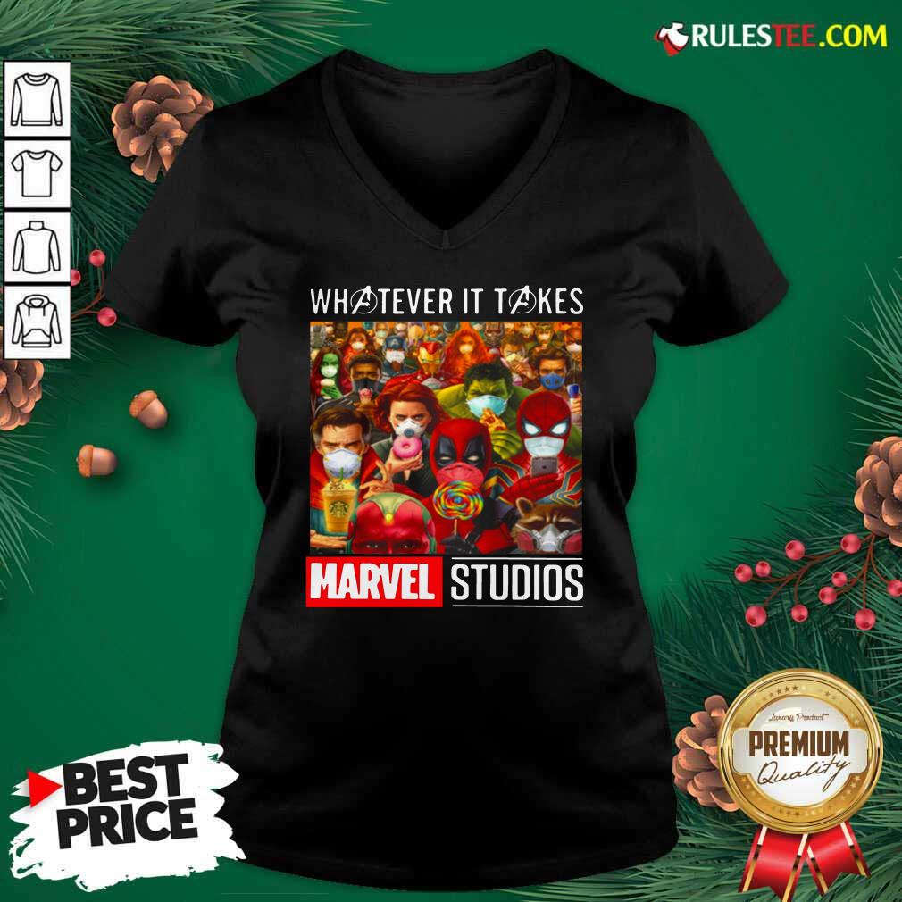 Hot Whatever It Takes Marvel Studios Avengers Face Mask Shirt - Image 3