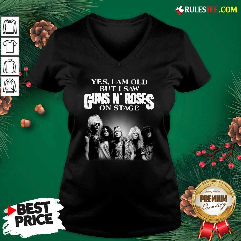 Hot Yes I Am Old But I Saw Guns N Roses Rock Band On Stage Shirt - Image 3