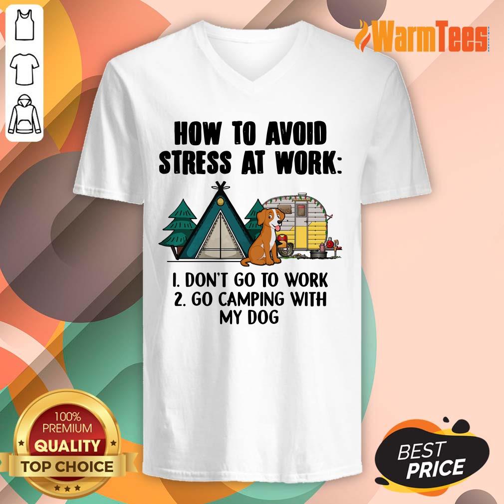 How To Avoid Stress At Work Camping Shirt - Image 4