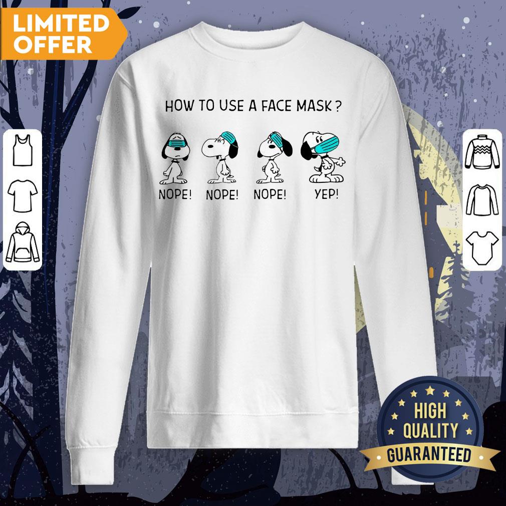 How To Use A Face Mask Snoopy Shirt - Image 4