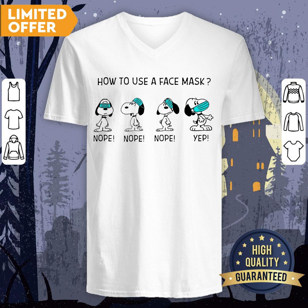 How To Use A Face Mask Snoopy Shirt - Image 3