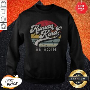 Alternative view of Human Kind Be Both Vintage Retro Shirt