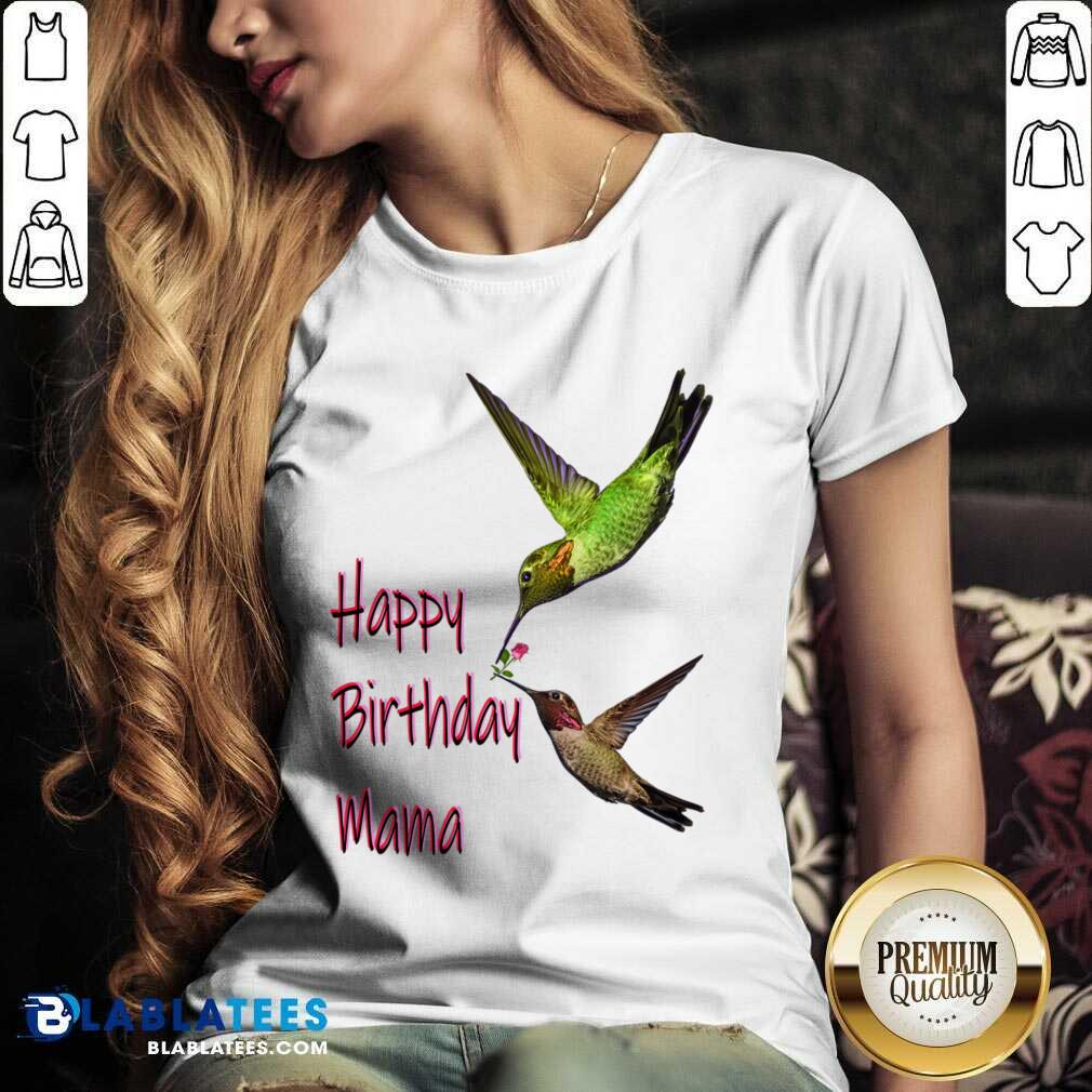 Hummingbird Happy Birthday Mama Shirt - Image 2