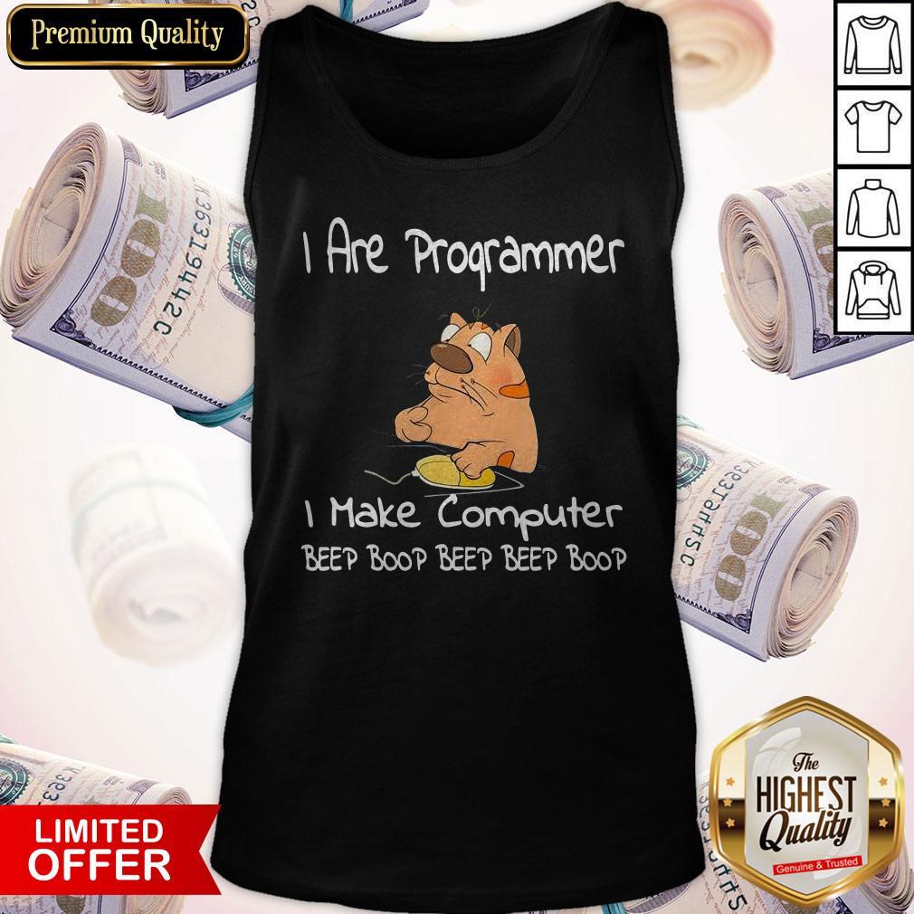 I Are Programmer Computer Beep Boop Beep Beep Boop Tech Humor Shirt - Image 3