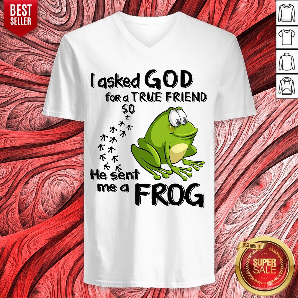 I Asked God For True Friend So He Sent Me A Frog Shirt - Image 4