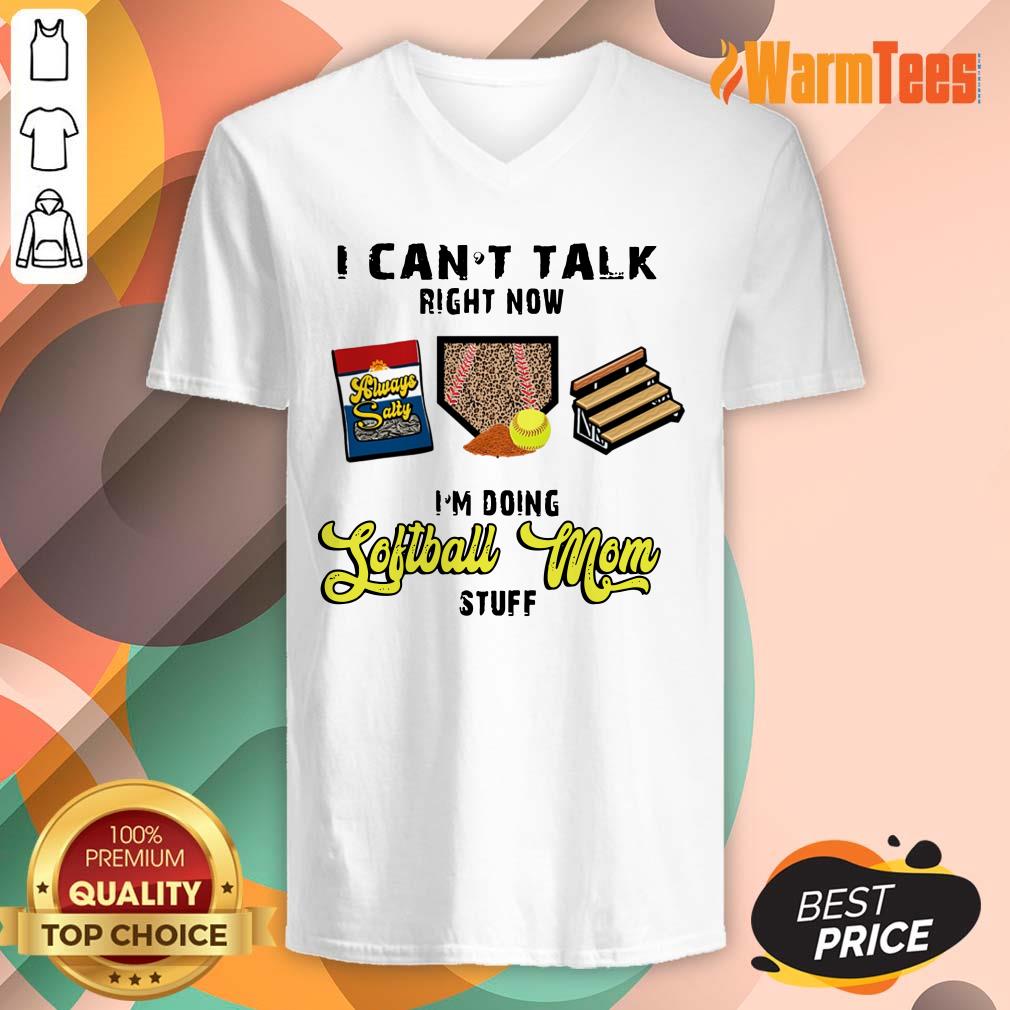 I Can't Talk Softball Mom Shirt - Image 4