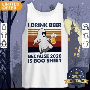 Alternative view of I Drink Beer Because 2020 Is Boo Sheet Vintage Shirt