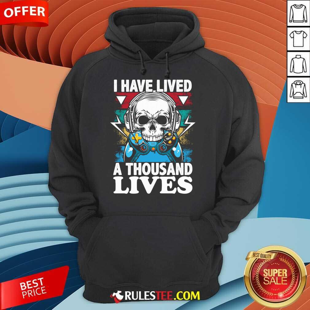 I Have Lived A Thousand Lives Skull Video Game Shirt - Image 5