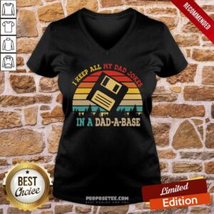 Alternative view of I Keep All My Dad Jokes In A Dad A Base Vintage Shirt