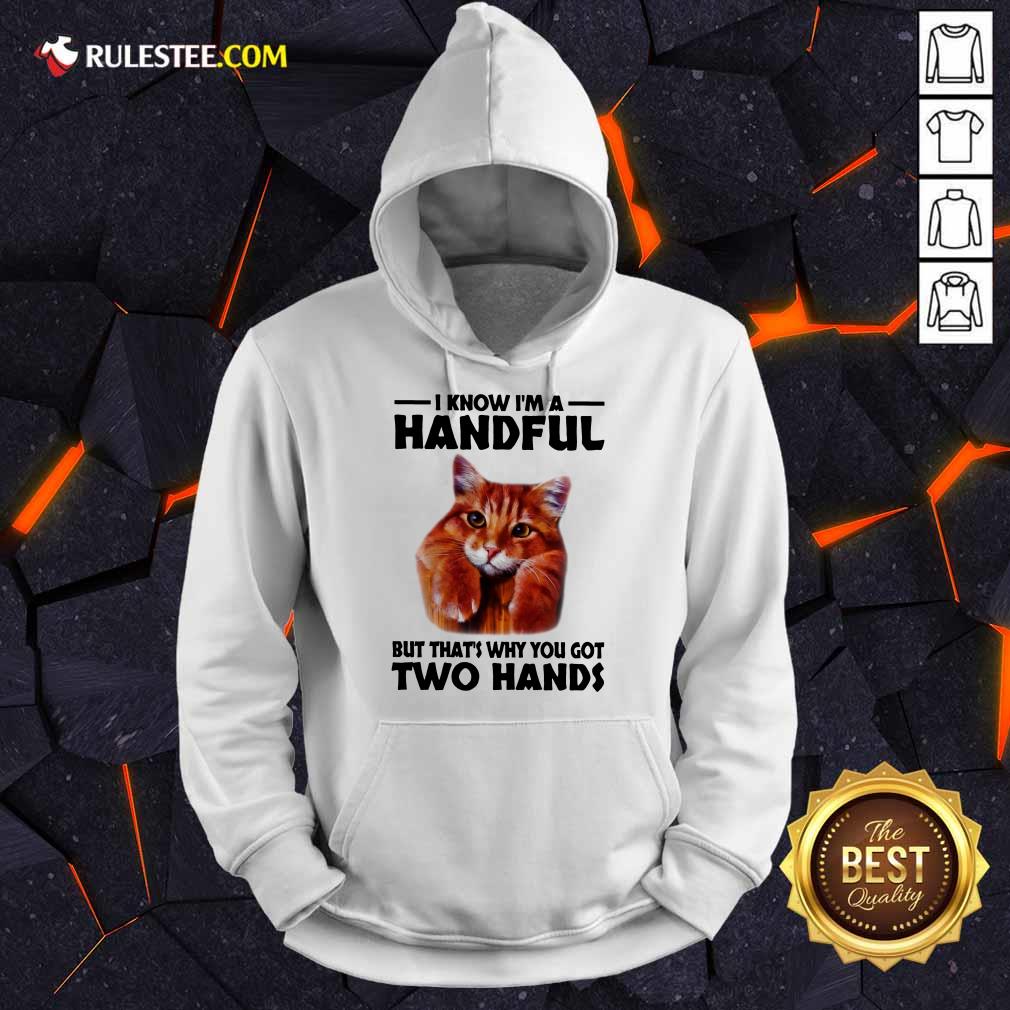 I Know I'm A Handful Cat Shirt - Image 4