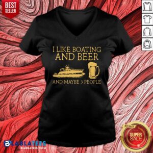 Alternative view of I Like Boating And Beer And Maybe 3 People Shirt