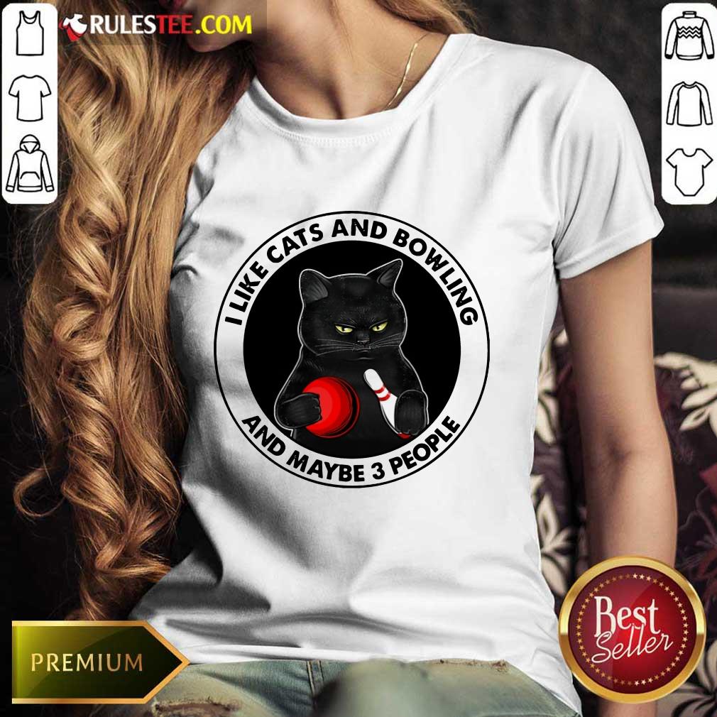 I like Cats And Bowling Shirt - Image 3