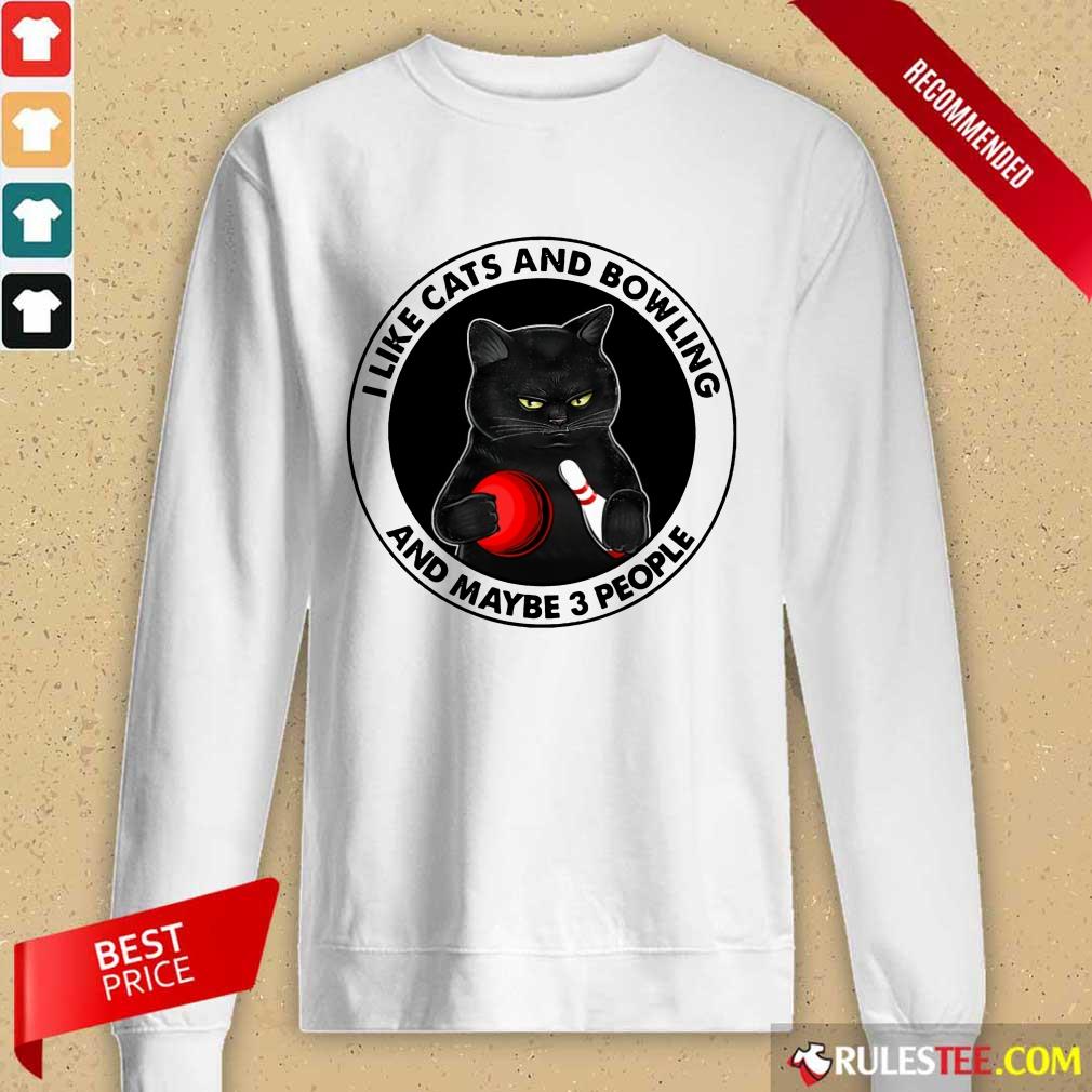 I like Cats And Bowling Shirt - Image 2