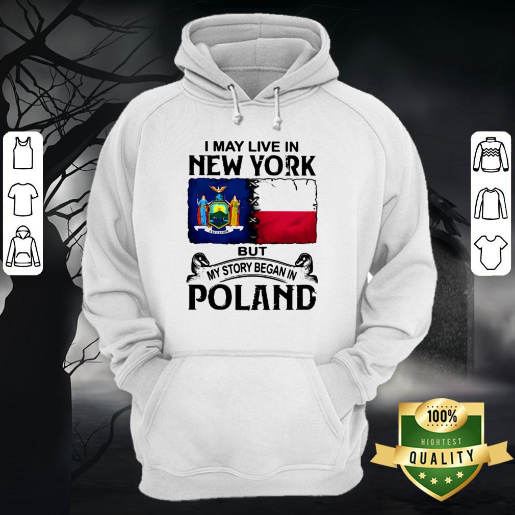 I May Live In New York But My Story Began In Poland Halloween Shirt - Image 3