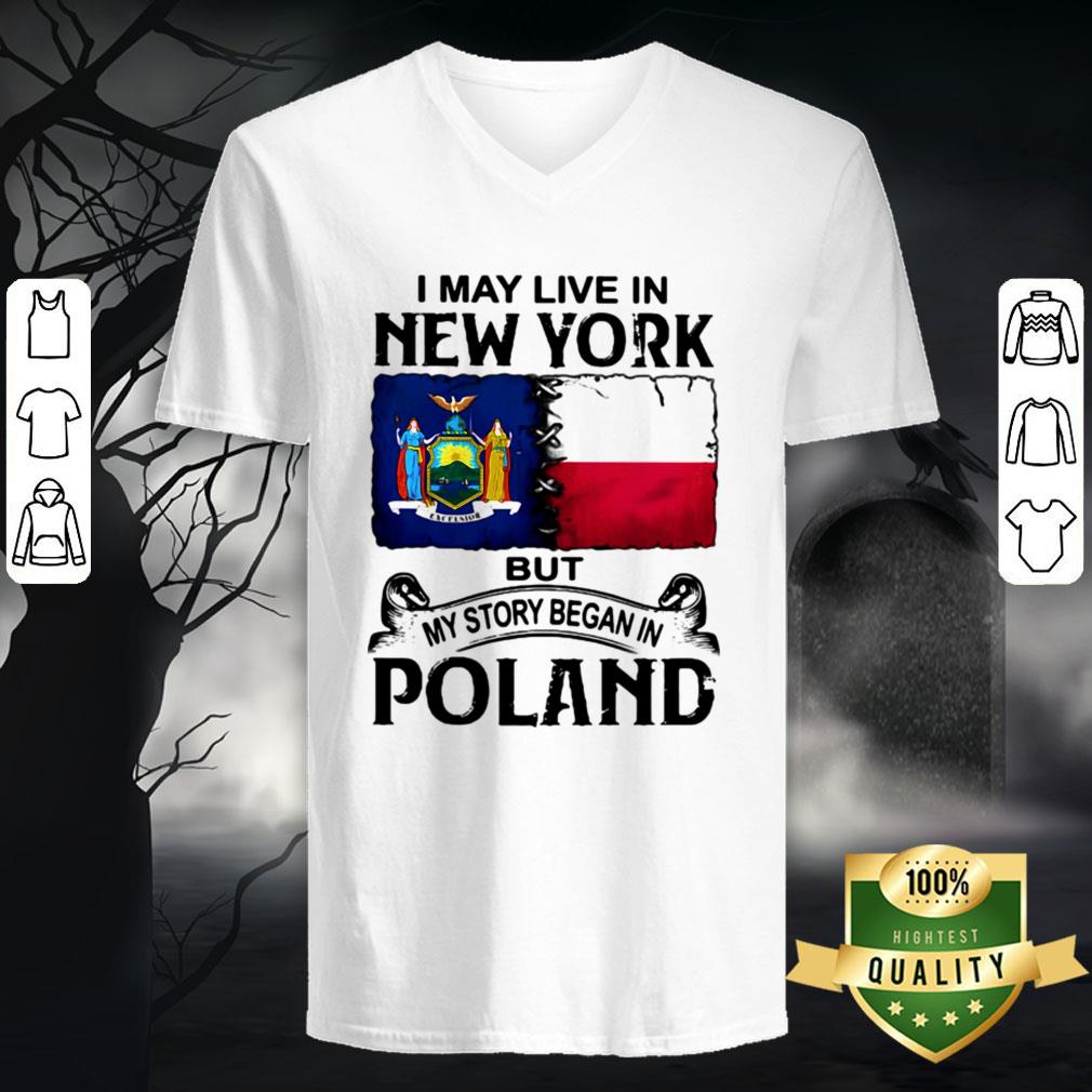 I May Live In New York But My Story Began In Poland Halloween Shirt - Image 4