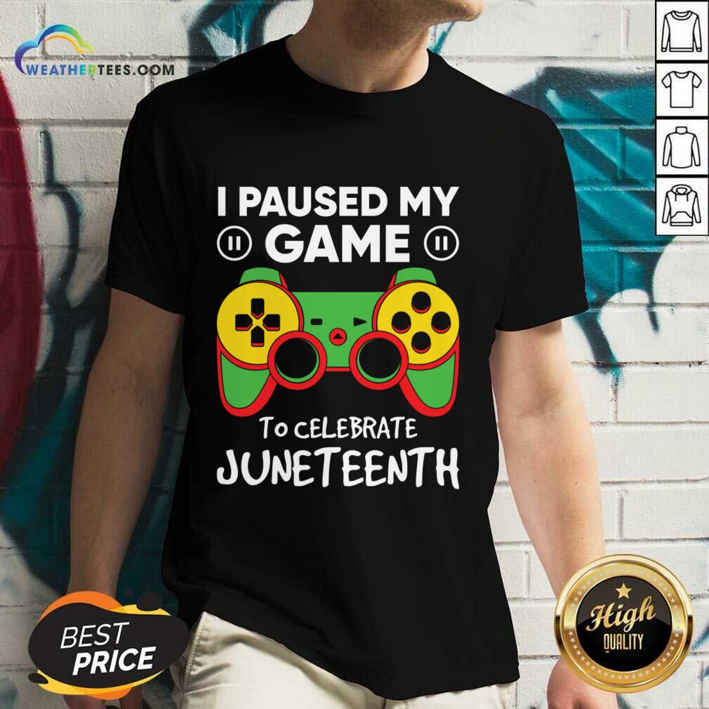 I Paused My Game To Celebrate Juneteenth Shirt - Image 5