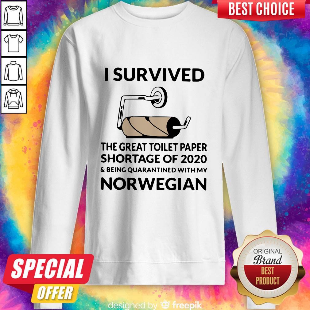 I Survived The Great Toilet Paper Shortage Of 2020 Norwegian Shirt - Image 5