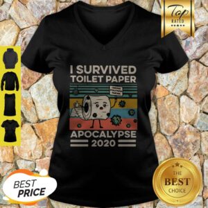 Alternative view of I Survived Toilet Paper Apocalypse 2020 Coronavirus Vintage Shirt