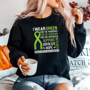 Alternative view of I Wear Green For Mental Health Awareness Fight The Stigma Shirt